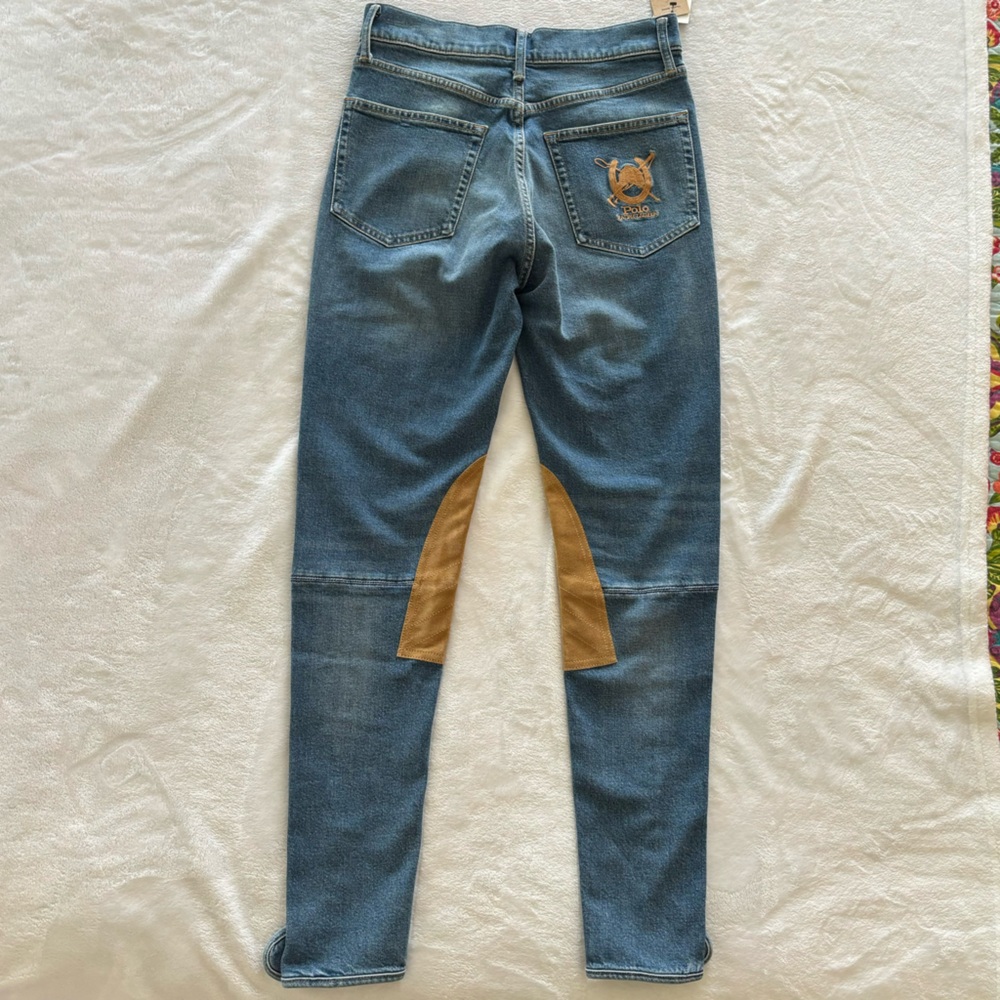 POLO RALPH LAUREN Retro High Waist Skinny Jodhpur-Style Jeans--28 - Picture 12 of 16
